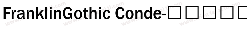 FranklinGothic Conde字体转换